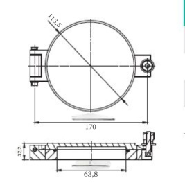 ����� ��������� �������� ������� �� ������ CF63 (CF4,5") ��� ���������� ����, ����� 304, ���������� ����� �����