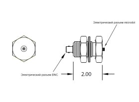 A241    Microdot - BNC,  Baseplate 1