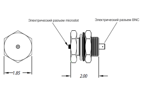 A247    Microdot - BNC,  Baseplate 32 