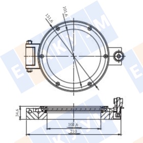 ����� ��������� �������� ������� �� ������ CF100 (CF6") �� ��������� �����, ����� 304, ���������� ����� �����