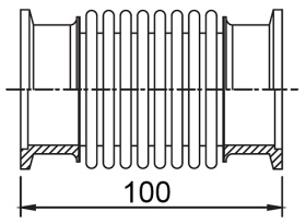 ������� ��������� ������� � ������� CF100 (CF6'') ������ 100 ��, ����������� �����