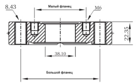 ������ ���������� � CF160 (CF8'') ��� ������ �� CF35/40 (CF2,75'') � �������, �����c��� 1,5 �����,����������� ����� 304L