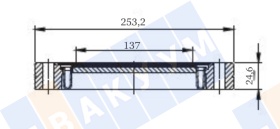 ���� ��������� ��������� �� ������ CF200 (CF10"), ����������� ����� SS304, ������ 7056