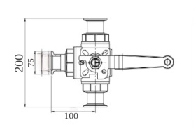 ������ ��������� ������� ����������� KF50 (NW50), ����������� ����� SS304, �����